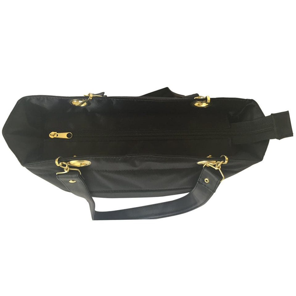 Skirtcode Bolsa para Mujer Color Negro Ultra Ligera Bolsa de Hombro. Disponible en Color Blanco,Negro,Azul Marino, Vino y Rosa.