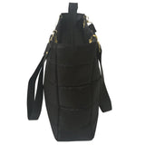Skirtcode Bolsa para Mujer Color Negro Ultra Ligera Bolsa de Hombro. Disponible en Color Blanco,Negro,Azul Marino, Vino y Rosa.