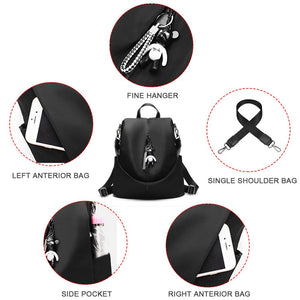Mochila para mujer Antirrobo Impermeable Bolsa de viaje para niñas