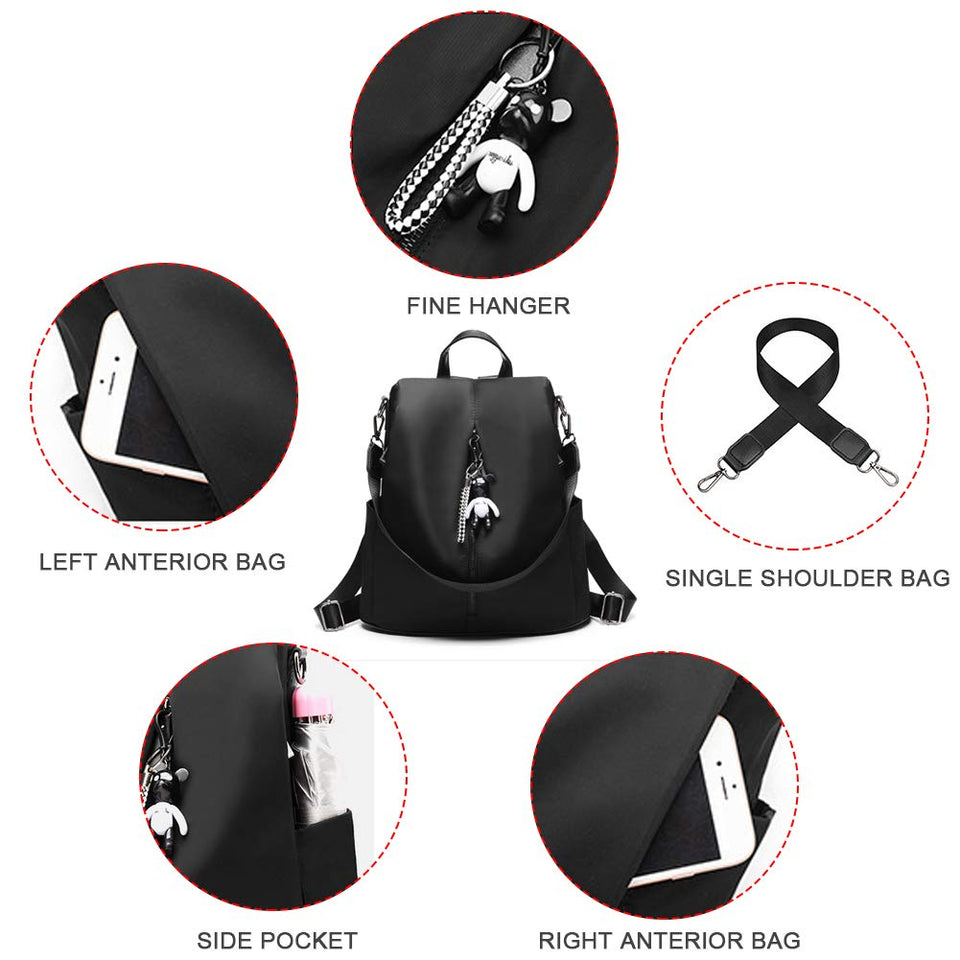 Mochila para mujer Antirrobo Impermeable Bolsa de viaje para niñas