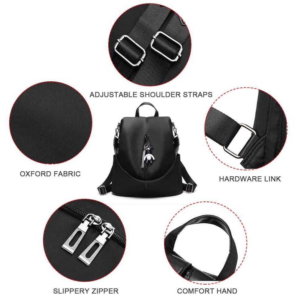 Mochila para mujer Antirrobo Impermeable Bolsa de viaje para niñas