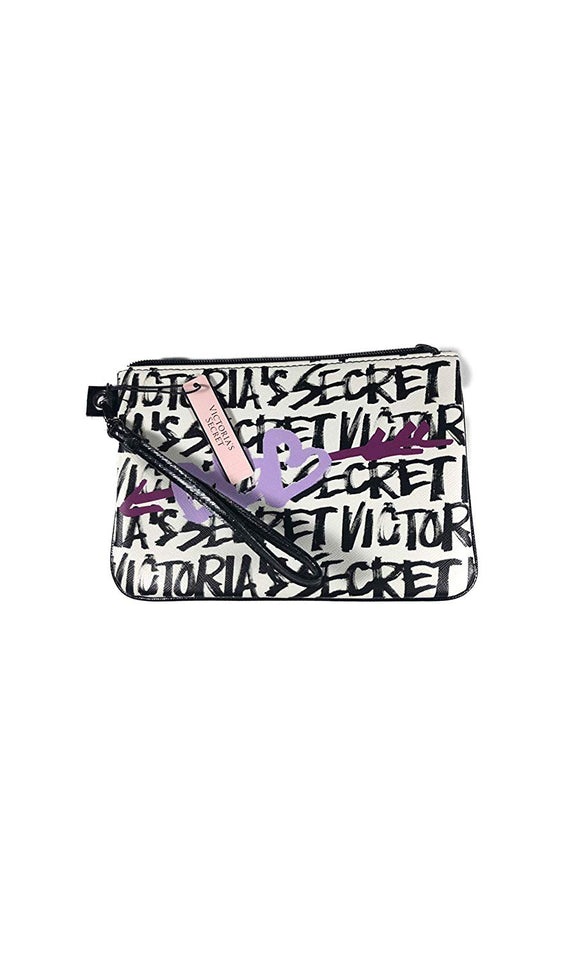 Neceser Victoria's Secret Graffiti Letras Negras Cosmetiquera